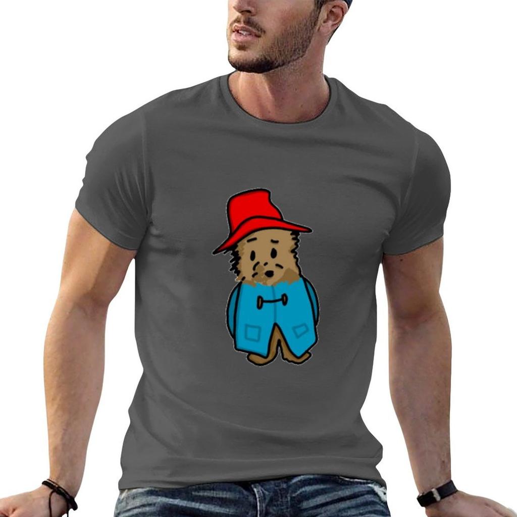 Bear in Hat (Front View) TShirt Casual All Match Tee Shirt for Unisex