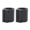 2pcs 1in High Temp Exhaust Clamp Aluminum Butt Joint Exhaust Band Clamp for Banshee 1987 to 2006 Silver
