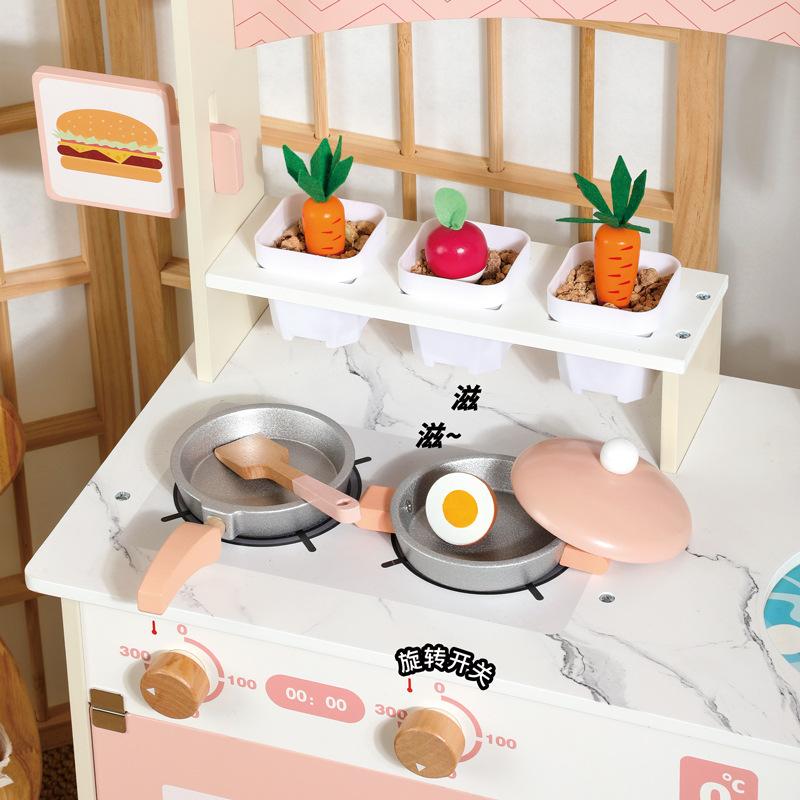 Деревянная детская большая имитация розовой кухни Che Che Le Suit Toy