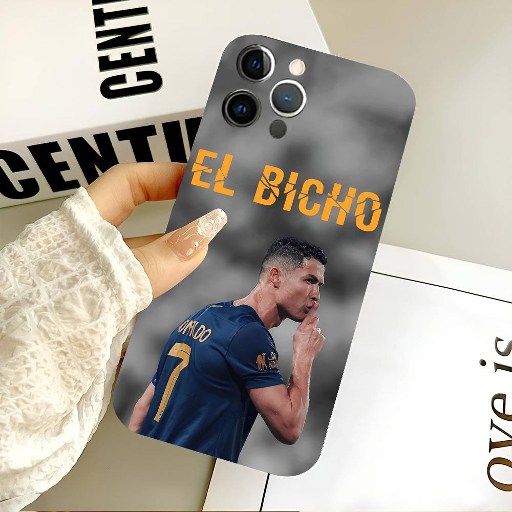 C-Криштиану Звезда R-Роналду CR7 Чехол для телефона Черный Силикон Мягкий Корпус Для IPhone 17 16 15 14 13 12 11 Air Pro Max Plus Горячая Распродажа