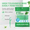 300/600/900PCS Mint Floss Stick - Disposable Floss Cleaning Stick - Toothpick to Remove Plaque and Food Residue - Oral Cleaning