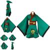 Изысканный зеленый костюм юката кимоно для косплея для поклонников The Legend of Zelda