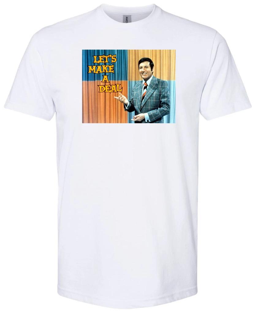 "LET'S MAKE A DEAL" MONTY HALL RETRO 60'S GAME SHOW WHITE T-shirt