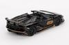 MINI GT Scale Lamborghini Aventador SVJ 63 Roadster Nero Aldebaran Black Finished Product 1/64 (Left-Hand Drive)