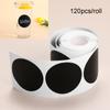 120pcs/roll Home Chalkboard Spice Round Labels Stickers Marker Pen Blackboard Label Bottle Tags