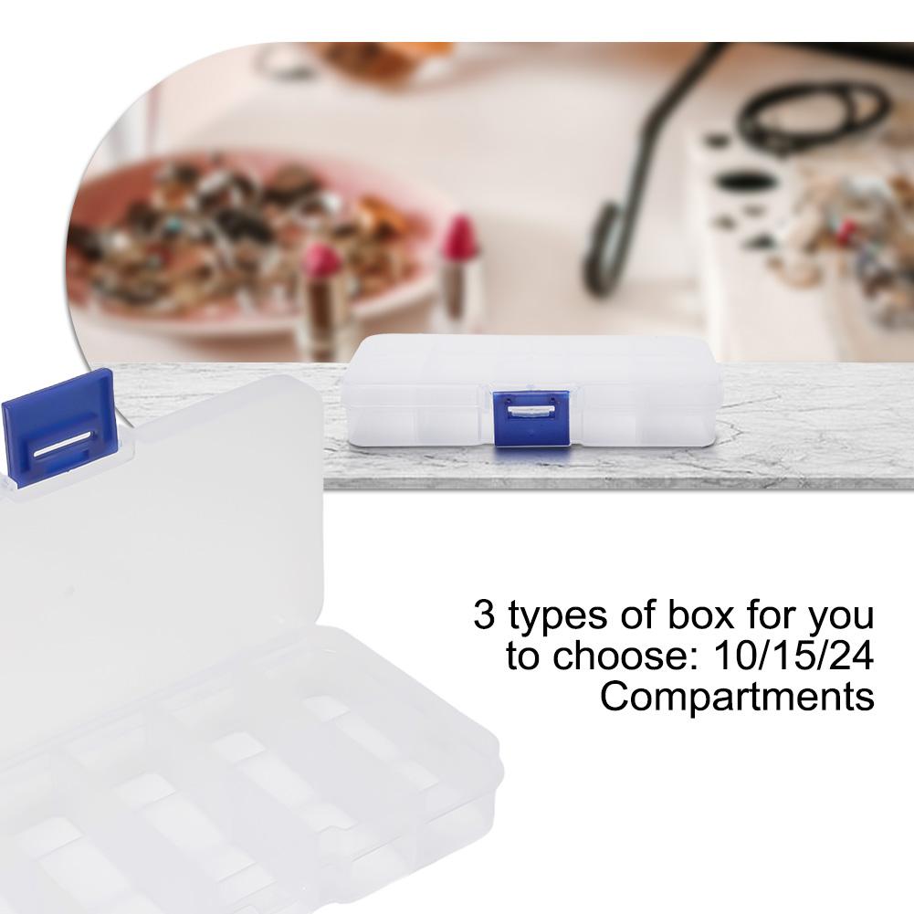 1x Organizer Jewelry Box Plastic Case Slots Container Storage Bead Jewelry