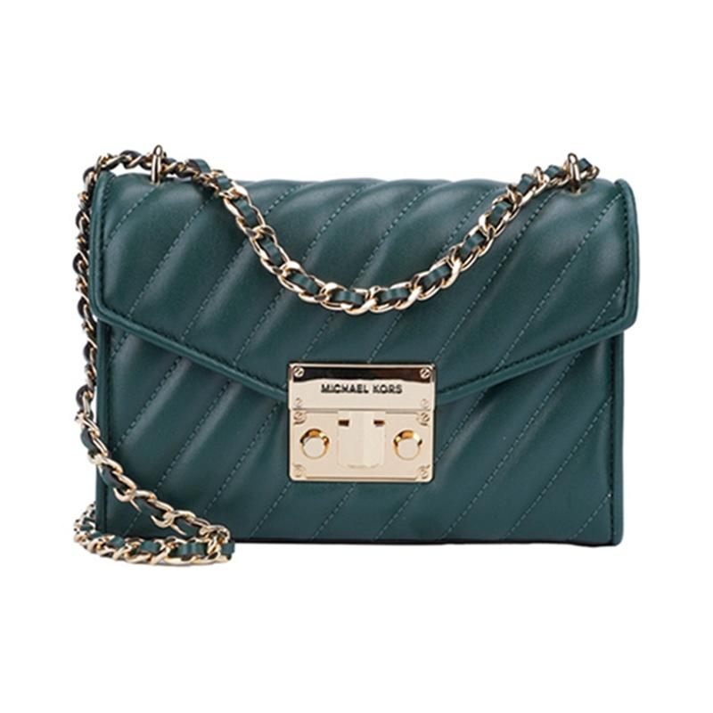 MICHAEL KORS shoulder bag Casual chain quilted retro small fragrance style lock closure, artificial leather, armpit bag, bag, small size, women's