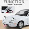 1:24 Mx-5 Toys Cars Alloy Diecast Models With Light Sound Miniature Vehicle Wheel Steering Car Model For Child Adult Gifts