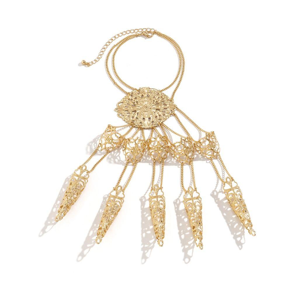 Кольца для рук Кольца на костяшки пальцев Женские ювелирные изделия Аксессуары Кольца для ногтей с браслетом Браслет на палец