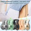 Premium Memory Foam Lumbar Support Cushion Comfort Lumbar Supports Pillow, Back Rest Pillow With Adjustable Slider Ergonomic