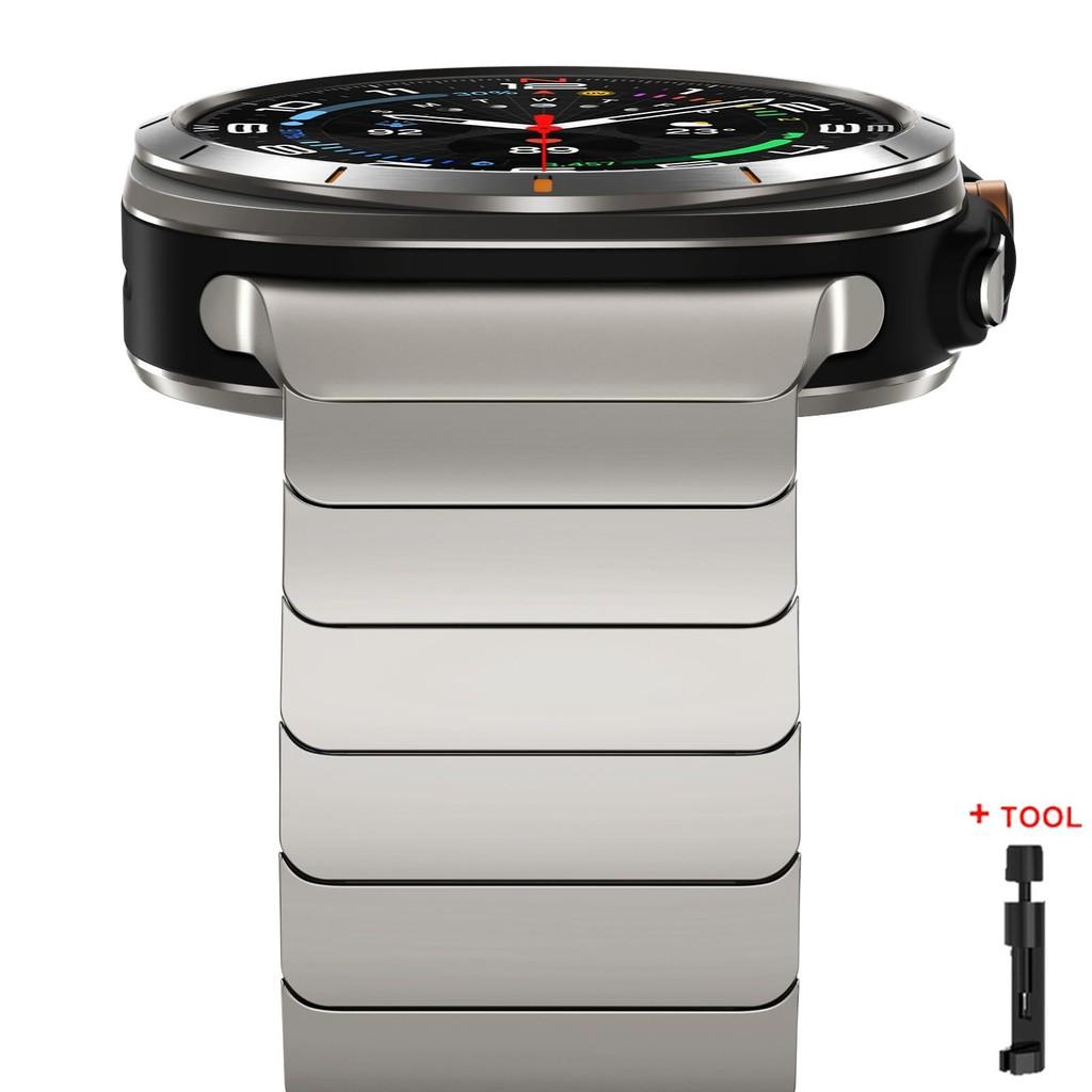 Роскошный металлический ремешок из титанового сплава без зазоров для Samsung Galaxy Watch 47 мм Ultra 2026 Мужской Женский ремешок для Galaxy Watch Ultra 2026