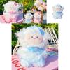 Colorful Jinnew Sheep Plush Keychain Orange And White Blue And White Gift Idea
