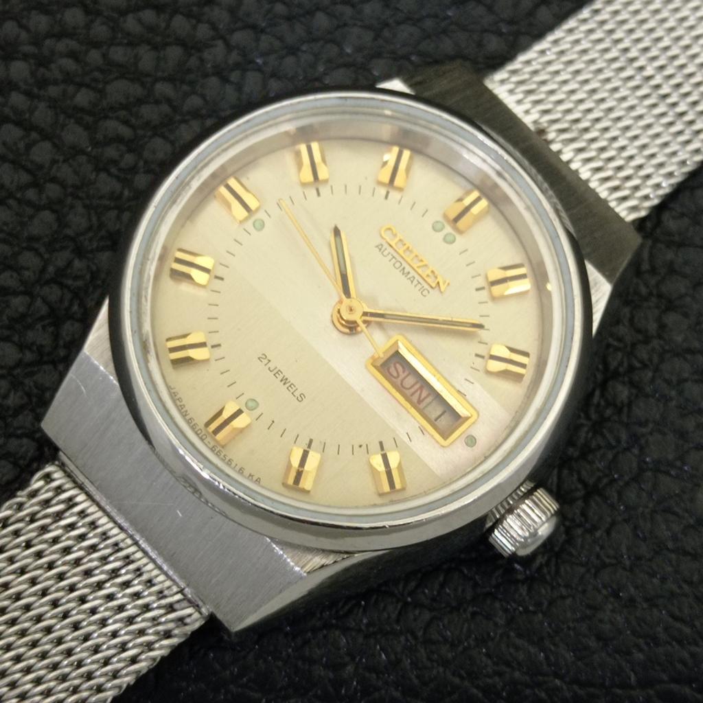 ЯПОНИЯ ВИНТАЖНЫЕ ЖЕНСКИЕ АВТОМАТИЧЕСКИЕ ЧАСЫ CITIZEN 6650A ОРИГИНАЛЬНЫЙ ЦИФЕРБЛАТ a704217-1 R213i-a704217