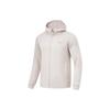 Li Ning Plain Hooded Knitted Cardigan Sweatshirt Men Sweatshirts Mica-Gray AWDU127-2