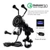 Motorcycle Wired +wireless Fast Charging Mobile Phone Holder QC3.0 Fast Charging