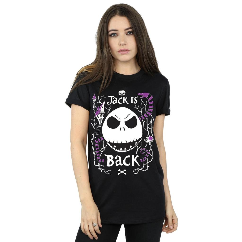 Disney Womens/Ladies Nightmare Before Christmas Jack Is Back Cotton Boyfriend T-Shirt