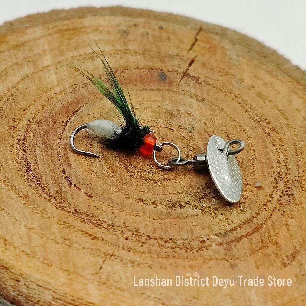 Colorful Wing Fly Hook with Melon Seeds Sequins Luminous Lure