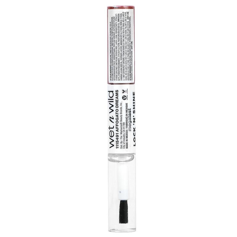 MegaLast, Lock 'N' Shine, Lip Color + Gloss, 1115491 Affogato Dreams, 0.26 fl oz (8 ml)