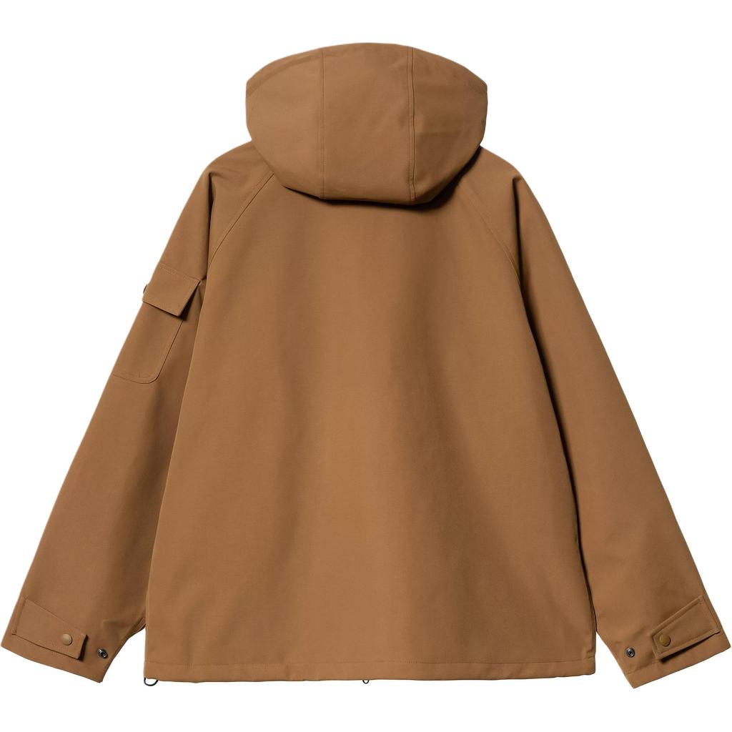 Carhartt WIP Solid Color Hooded Zip Long Sleeve Jacket Men jackets Brown I033871-00S-XX