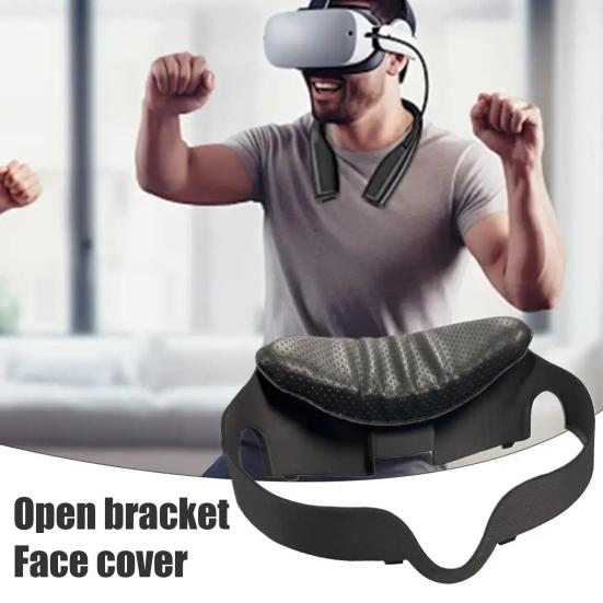Подушечка для лица VR-гарнитуры для Meta Quest 3 из искусственной кожи, дышащая, для очков виртуальной реальности, чехол-подушка для лица, запасные части, аксессуары