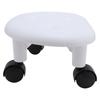 Low Rolling Stool with Wheels Ergonomic Heavy Duty Short Rolling Seat for Bedroom Living Room