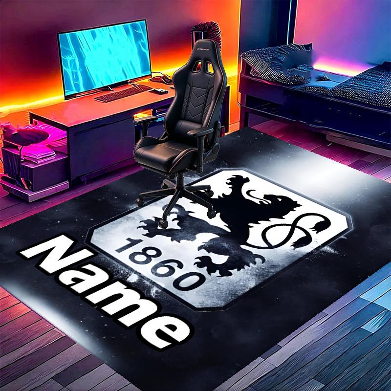 Custom Name Personalized 1860 Munchen football club Print Carpet, Versatile Home Decor Rug, for Playroom, Apartment, Balcony, Entryway, Hallway Gift