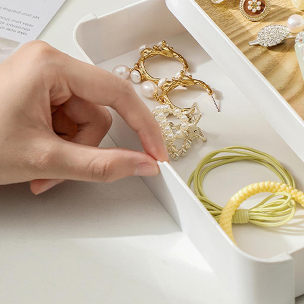 Jewelry   Double Layer Jewelry Drawer Storage Display Rack for Necklaces Bracelet Ear