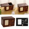 Pet Urns with Photo Frame Funeral Cremation Small Box Wood Urn Loving Memory Pet Urn+Picture Frame Gift Handicraft