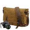 Men's Waterproof Oil Wax Canvas Crossbody Bag - Vintage SLR Camera Shoulder Bag