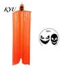 Scary Porch Decor for Halloween Ghost Hanging Ornament, Spooky Devil Pendant with Long Tassel Fringes, Fun Atmosphere Items Creepy Face Decor,