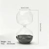 8×15cm Irregular Meteorite Shape 30min Hourglass Timer Durable Kraft Glass Sand Clock Meditation Reading Game Timing Home Aesthetic Desktop Ornament