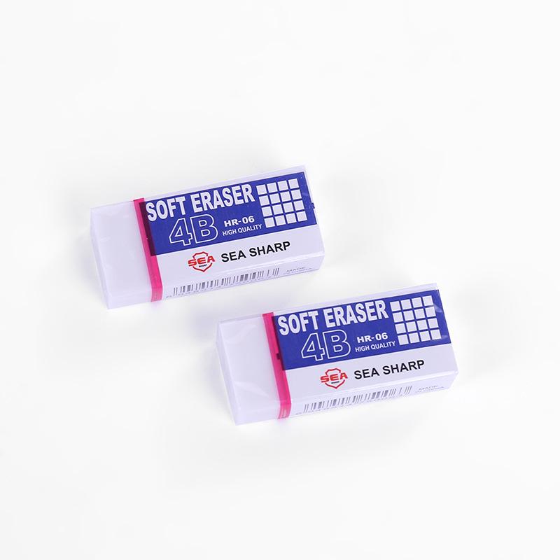 4B Soft Non-marking Eraser - Ideal for Students, Art, and Exams - Crumb-Free and Easy to Use