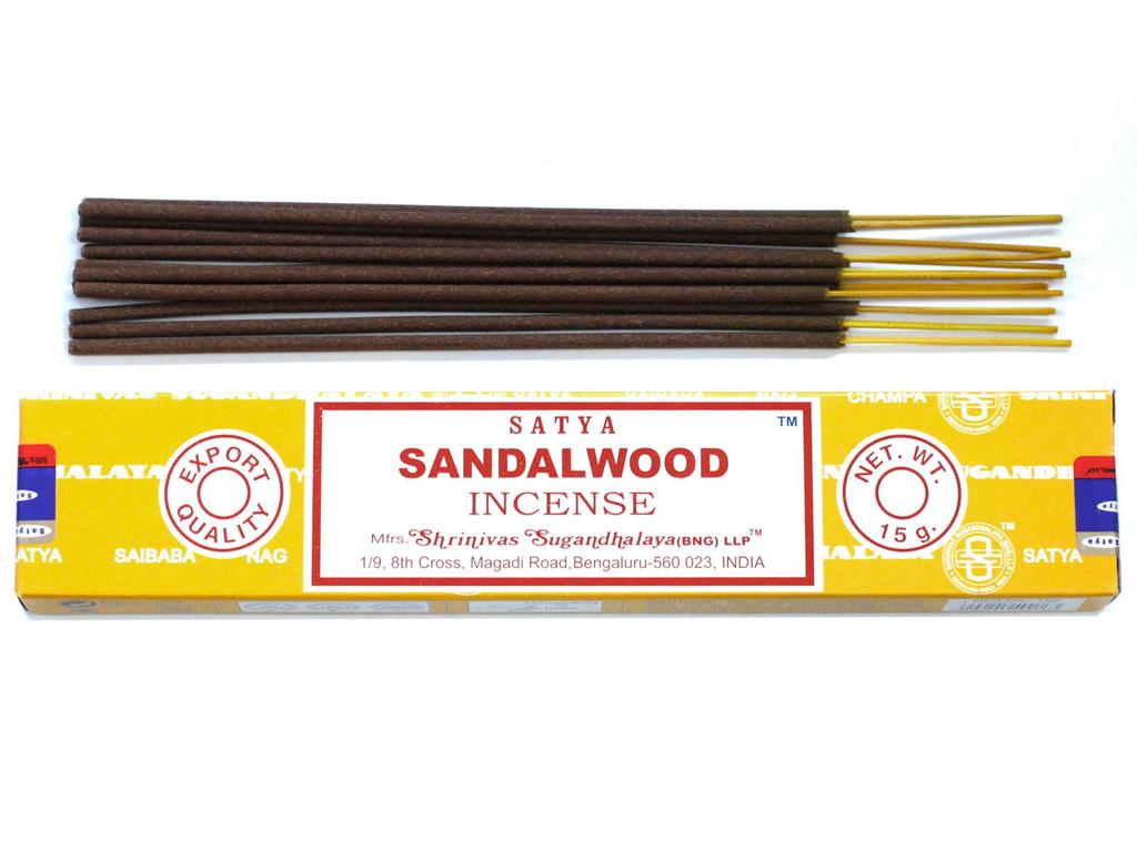 6x Sandalwood Incense Sticks 15g Satya