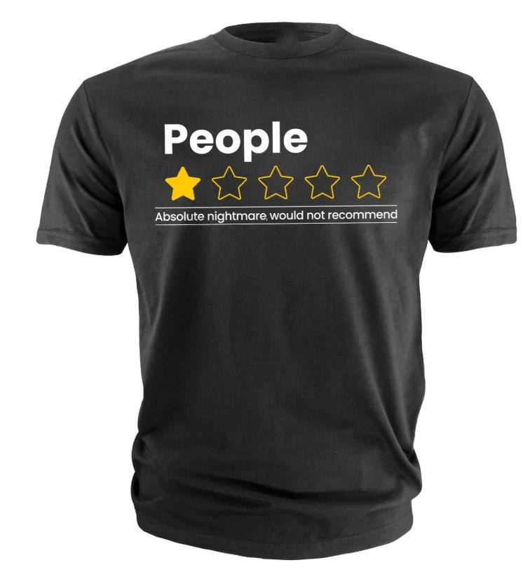 Funny Anti social T-T-Shirt introvert people review sarcastic funny T-Shirt