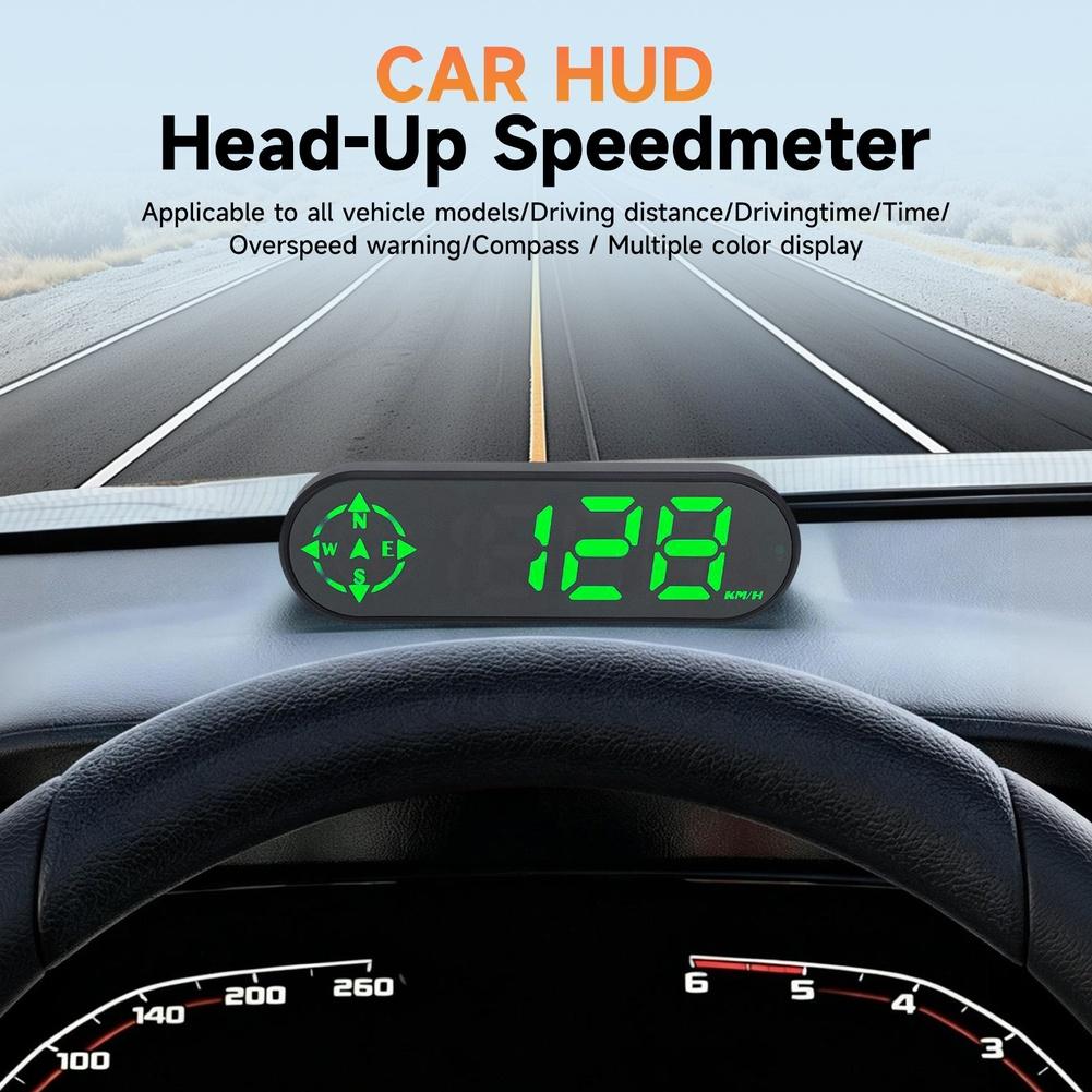Head Up Display Unit for Cars SUVs Trucks RVs with Speed Distance Timer Compass and Auto Brightness AdjustmentGood product