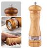 Seasoning Grinder Ceramic Core Kitchen Gadget Reusable Manual Rubber Wood Salt Pepper Mill Modern Grind Large Capacity