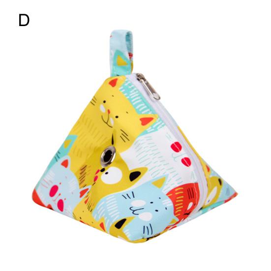 Переноска для маленьких животных, модная переноска с дышащими отверстиями, портативная дорожная сумка-переноска с треугольными чашками для хомяка