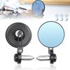 Motorcycle Rearview Mirror Retro Modified CNC Aluminum Alloy Round Mini Handlebar Mirror Handlebar Mirror