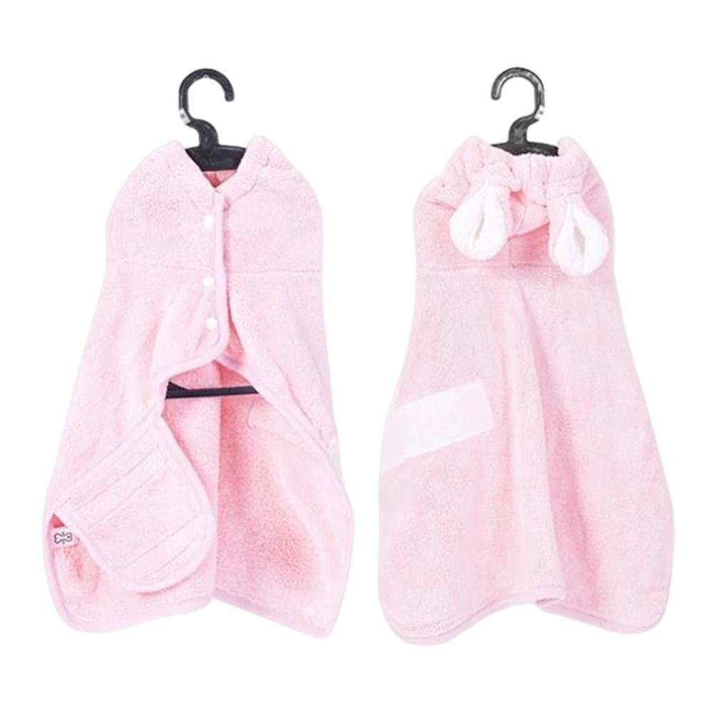 Super Absorbent Dog Bathrobe Quick-drying Cat Bath Robe  for Small Medium Large Dogs