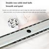 2Pcs Computer Keyboard Drawer Tray Accessories Heavy Duty Ball Bearing Slides