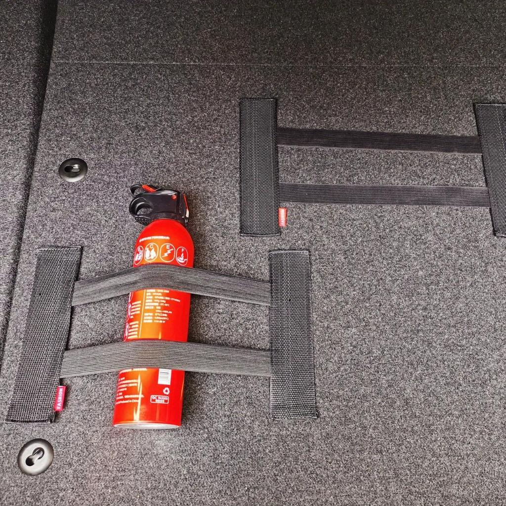 Эластичный органайзер для багажника автомобиля с ремешком на липучке