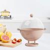 Serving Fruit Bowl with Lid with Draining Holes with Drain Tray Food Storage Bowl for Kitchen Dining Table Counter Home Breads