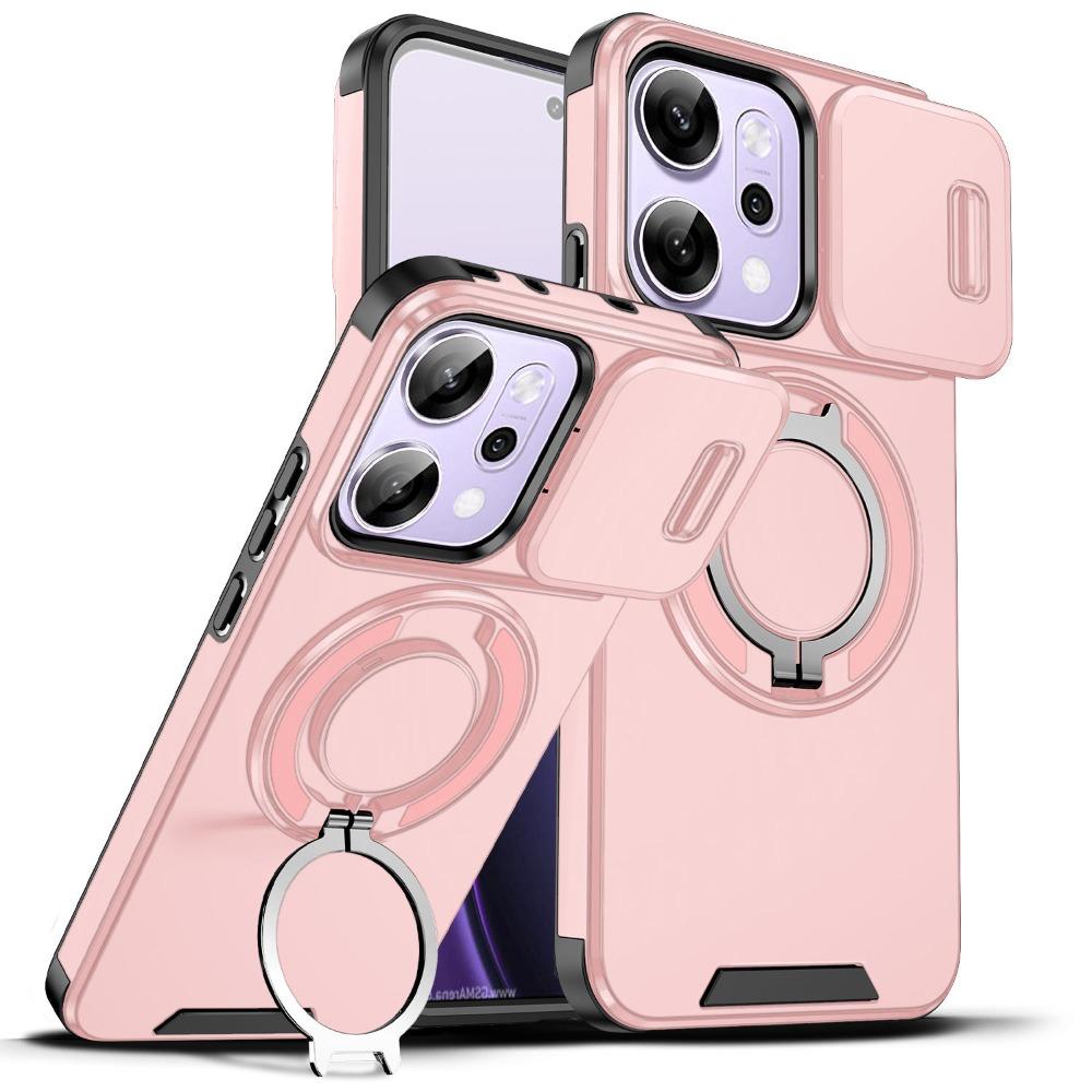 Прочный Бронированный Магнитный Чехол Для OPPO Reno 15 14 13 Pro 15F 14F 13F TPU 360 Градусов Ударопрочный Слайдер Защита Камеры Подставка Чехол