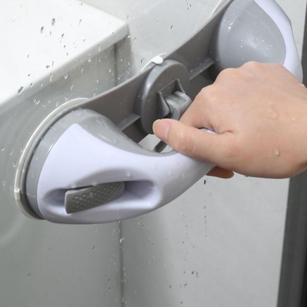 Shower Handle Suction Shower Grab Bar for Seniors Removable Grip Handrails Bathroom Accessories for Adults Handicap Disabled