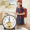 Silent Quite Tabletop Alarm Timer Cartoon Desk Clock Time Planning Clock  Desk Decoration