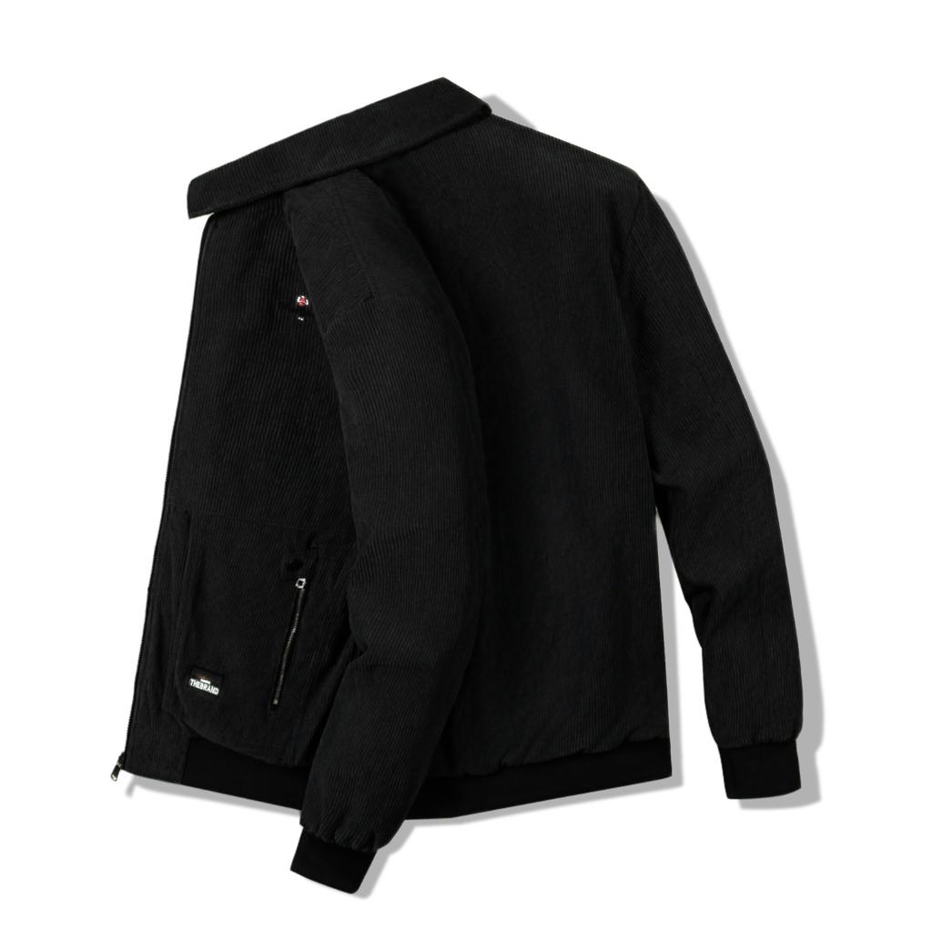 Мужская флисовая утолщенная свободная куртка с хлопковой подкладкой на осень и зиму, куртка-бомбер, теплая бейсбольная майка