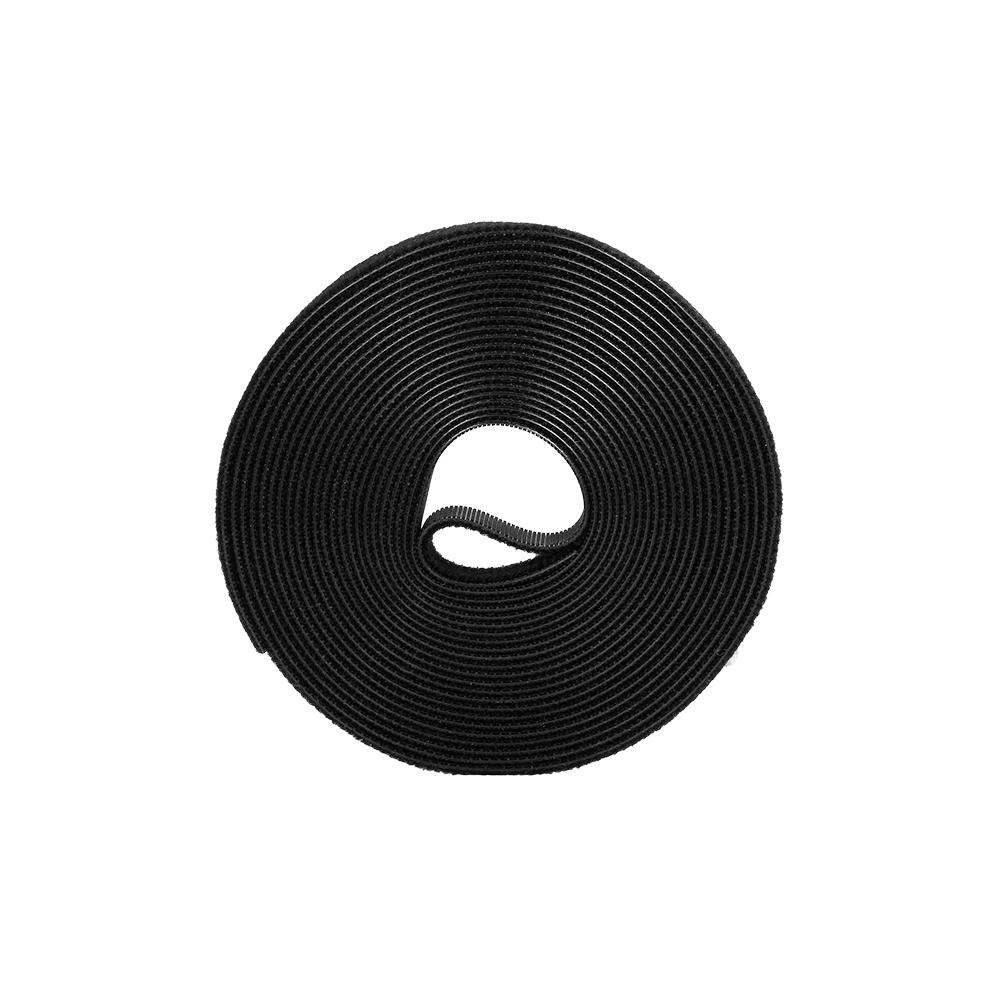 1 Roll Self Adhesive Reusable Cable Tie Nylon Fastener Hook & Strap Cord Ties 2cm x 5m