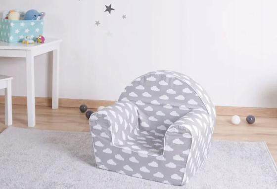 baby seat - grey clouds