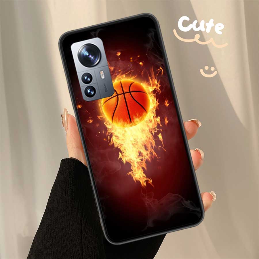 Чехол для телефона с баскетбольным принтом для Xiaomi Poco X7 X6 X5 X4 X3 GT NFC M4 M5 Pro 5G M3 Mi F6 F5 F4 F3 F2 F1 Capa Coque TPU Чехол Прозрачный Fund