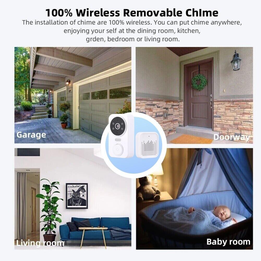 M8 Умный визуальный дверной звонок, двусторонний домофон, инфракрасная система ночного видения, удаленный мониторинг, система безопасности